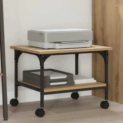 Printerstand Artisan Eiken 50 x 40 x 38 cm Bewerkt hout>vidaXL Online