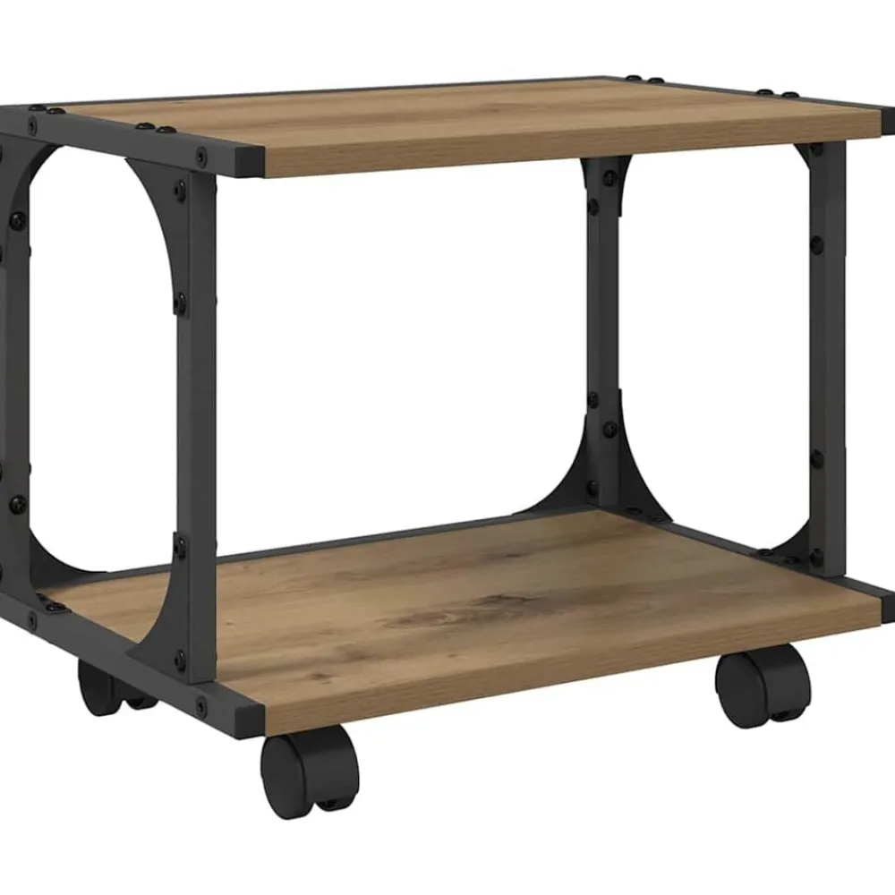 Printerstand Artisan Eiken 41 x 28 x 33.5 cm Bewerkt hout>vidaXL Online