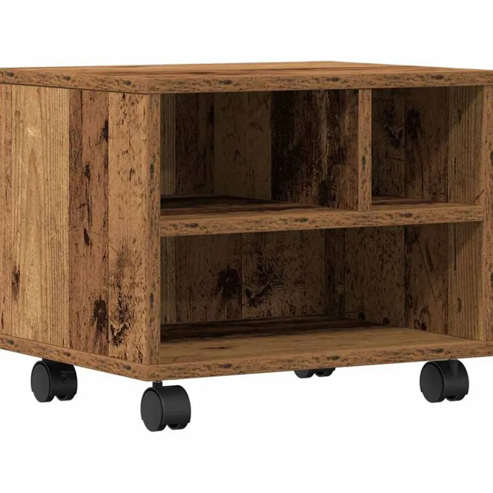 Printerstand met opslag Oudhout 41 x 32 x 33.5 cm Bewerkt hout>vidaXL Online