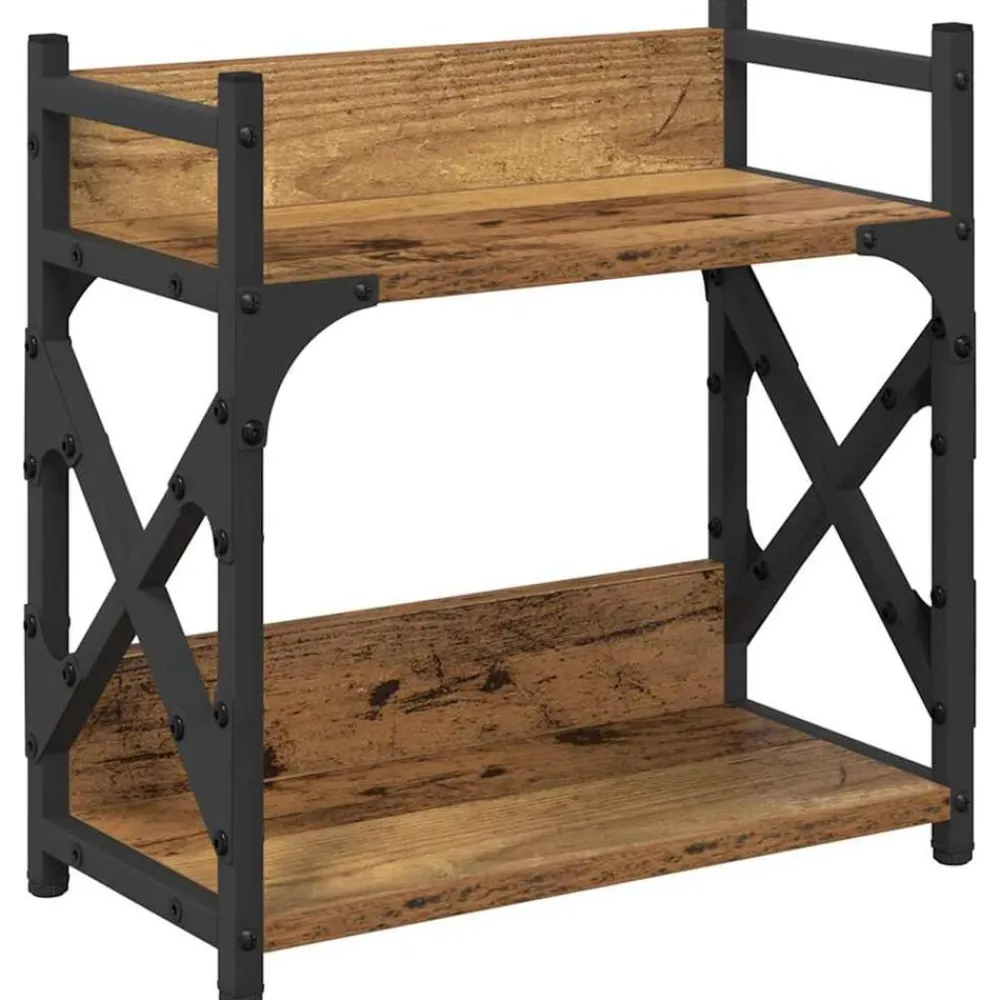 Printerstand 40 x 20 x 40 cm Bewerkt hout>vidaXL