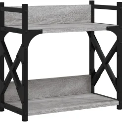 Printerstandaard 2-laags 40x20x40 cm bewerkt hout>vidaXL Best