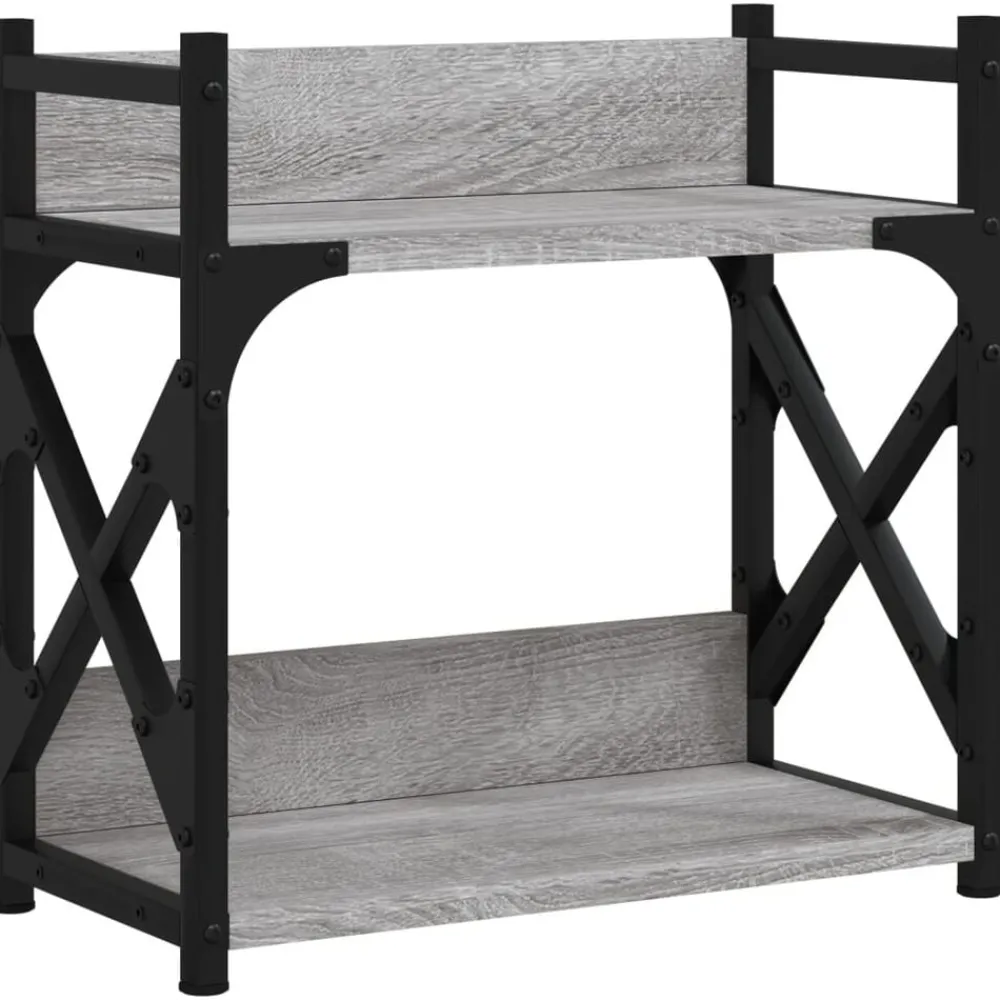 Printerstandaard 2-laags 40x20x40 cm bewerkt hout>vidaXL Best