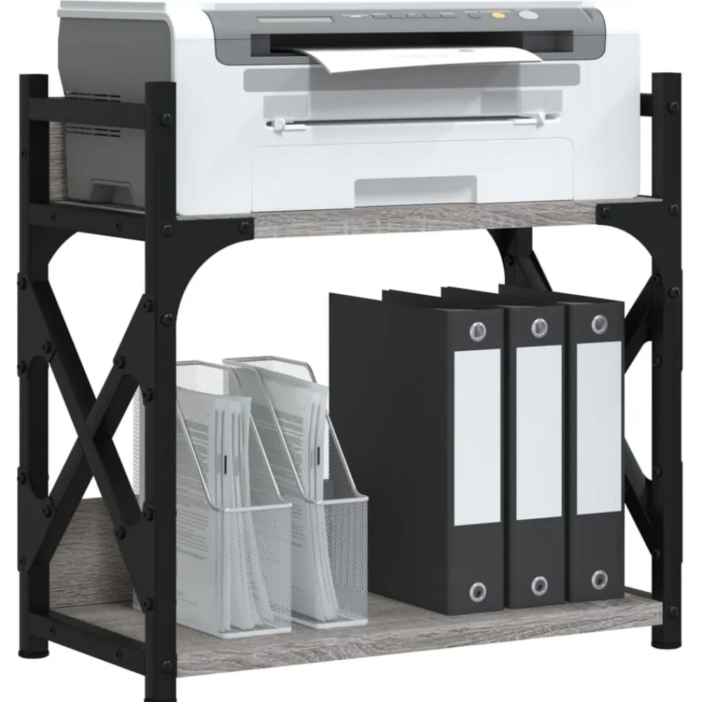 Printerstandaard 2-laags 40x20x40 cm bewerkt hout>vidaXL Best