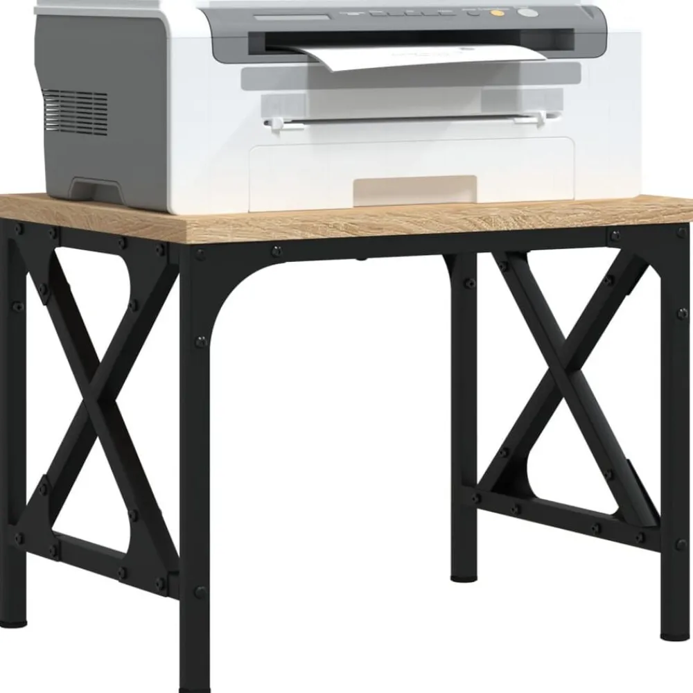 Printerstandaard 40x30x31 cm bewerkt hout kleurig>vidaXL Discount