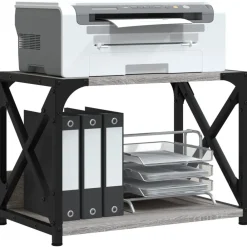 Printerstandaard 44x26x31,5 cm bewerkt hout eiken><noscript><img width=