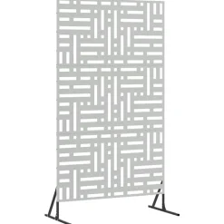 Privacyscherm Grijs 100 x 50 x 180 cm Staal>vidaXL New