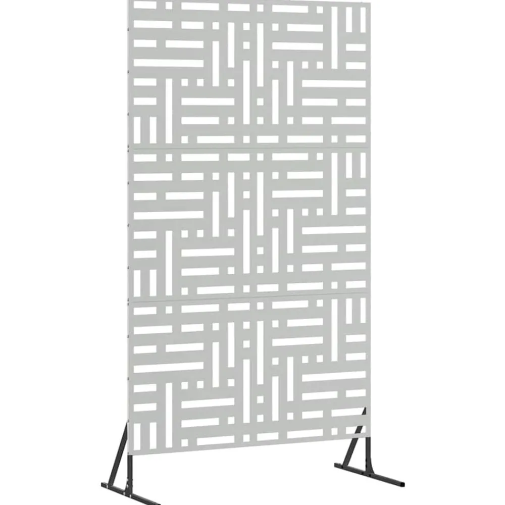 Privacyscherm Grijs 100 x 50 x 180 cm Staal>vidaXL New