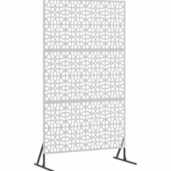 Tuinafscheidingen*vidaXL Privacyscherm Grijs 100 x 50 x 180 cm Staal Gegalvaniseerd staal