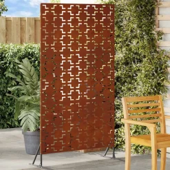 Tuinafscheidingen*vidaXL Privacyscherm Grijs 100 x 50 x 180 cm Cortenstaal