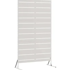 Privacyscherm Grijs 100 x 50 x 180 cm Staal>vidaXL