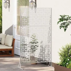 Privacyscherm Grijs 100 x 50 x 180 cm Staal><noscript><img width=