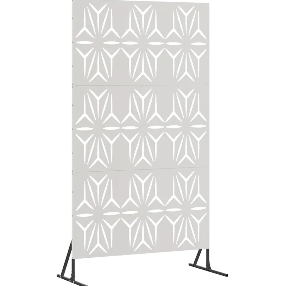 Privacyscherm Grijs 100 x 50 x 180 cm Staal>vidaXL Best
