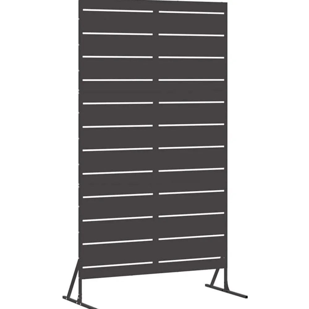 Tuinafscheidingen*vidaXL Privacyscherm 100 x 50 x 180 cm Staal Zwart