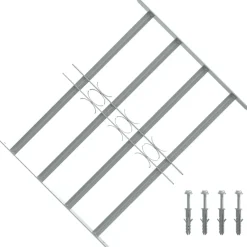 Raambeveiliging verstelbaar met 4 dwarsstangen 500-650 mm>vidaXL Discount