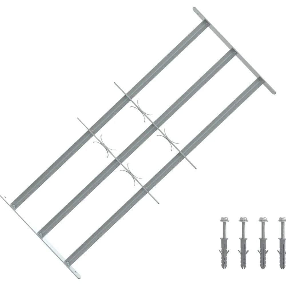 Bouwmaterialen*vidaXL Raambeveiliging verstelbaar met 3 dwarsstangen 700-1050 mm