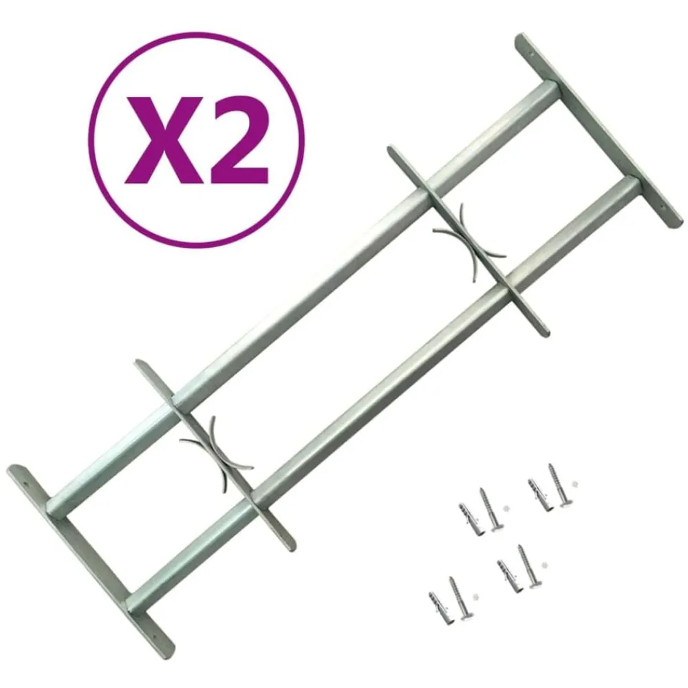 Raambeveiligingen verstelbaar 2 st 1000-1500 mm>vidaXL Discount