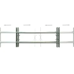 Raambeveiligingen verstelbaar 2 st 1000-1500 mm><noscript><img width=