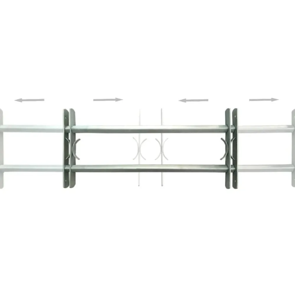 Raambeveiligingen verstelbaar 2 st 1000-1500 mm>vidaXL Discount