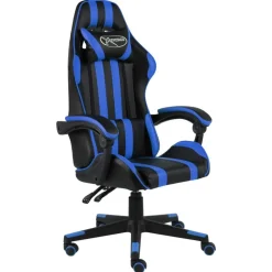 Racestoel kunstleer zwart en>vidaXL New