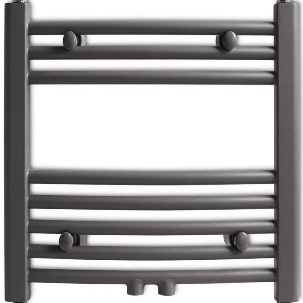 Huishoudelijke Apparaten*vidaXL Radiator / handdoekenrek gebogen 480x480 mm Grijs