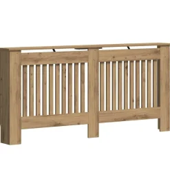 Huishoudaccessoires*vidaXL Radiatorafdekking Artisan Eiken 172 x 19 x 81,5 cm Bewerkt hout artisanaal eikenkleurig