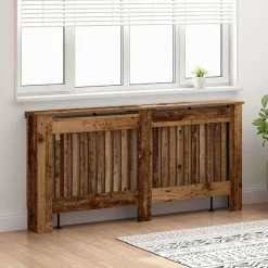 Huishoudaccessoires*vidaXL Radiatorafdekking 172 x 19 x 81,5 cm Bewerkt hout Oud hout
