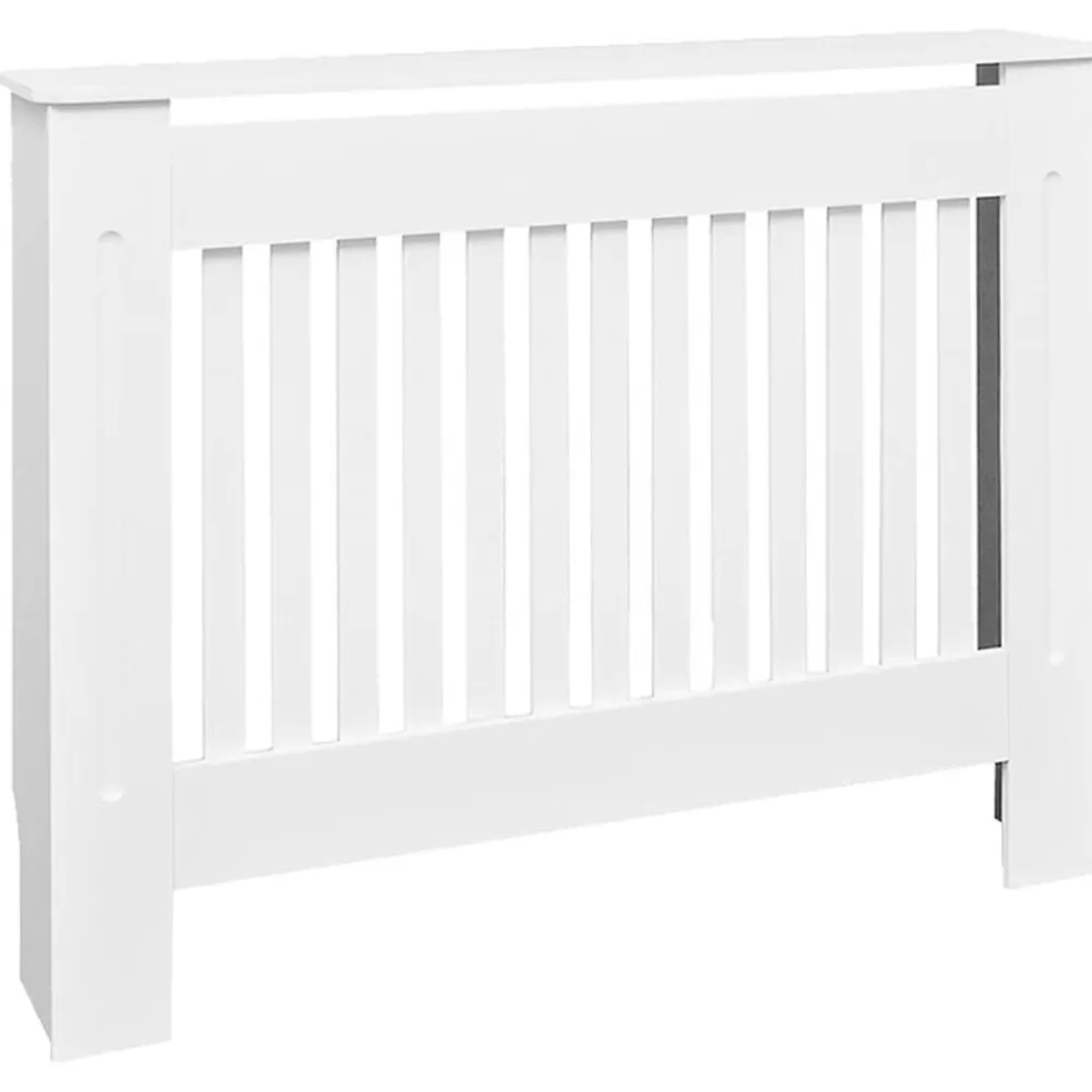 Huishoudaccessoires*vidaXL Radiatorombouw 112 cm MDF Wit