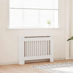 Huishoudaccessoires*vidaXL Radiatorombouw 112 cm MDF Wit