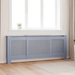Huishoudaccessoires*vidaXL Radiatorombouw 205 cm MDF Grijs