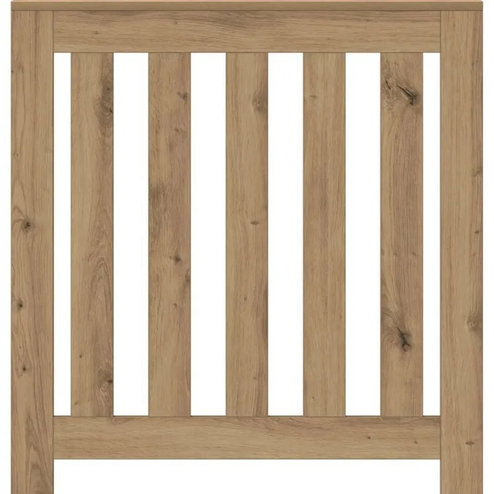 Huishoudaccessoires*vidaXL Radiatorombouw 78x20x82 cm bewerkt hout artisanaal kleur Eiken