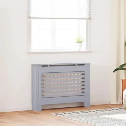 Radiatorombouw 112x19x81,5 cm MDF antraciet>vidaXL Outlet