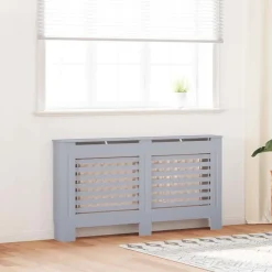 Huishoudaccessoires*vidaXL Radiatorombouw 152x19x81,5 cm MDF Antraciet
