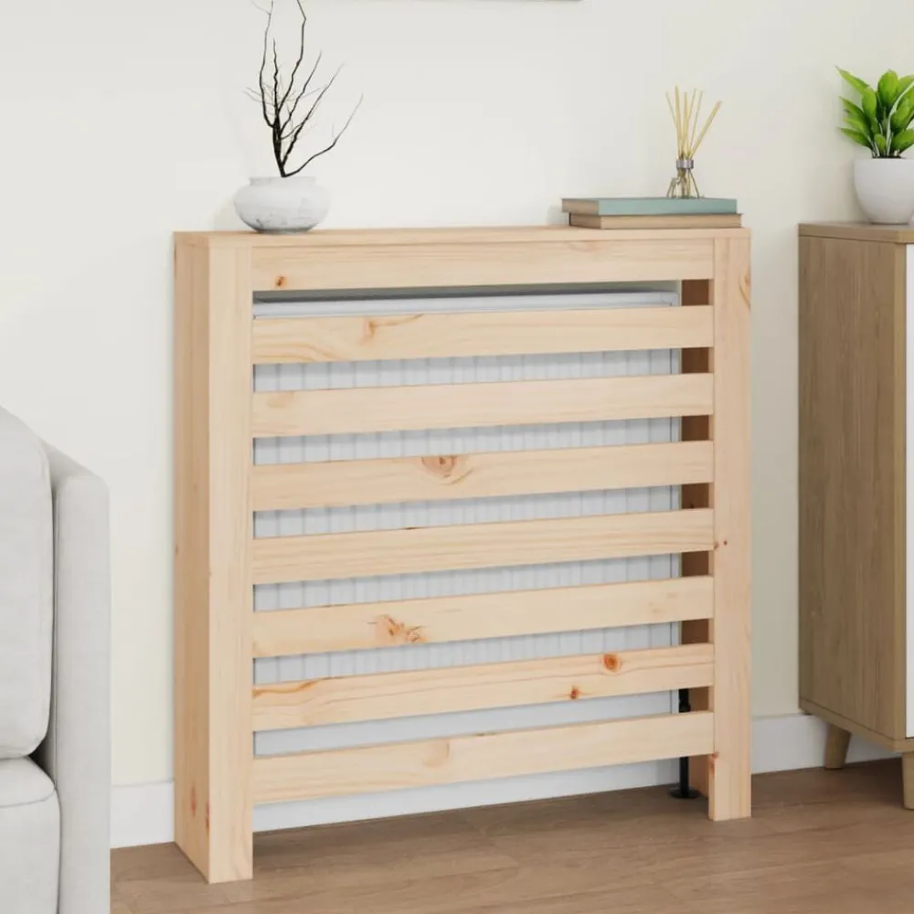 Huishoudaccessoires*vidaXL Radiatorombouw 79,5x19x84 cm massief grenenhout Naturel