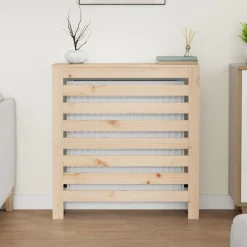 Huishoudaccessoires*vidaXL Radiatorombouw 79,5x19x84 cm massief grenenhout Naturel