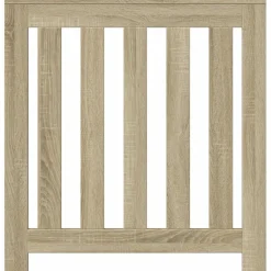 Huishoudaccessoires*vidaXL Radiatorombouw 78x20x82 cm bewerkt hout kleurig Sonoma eiken