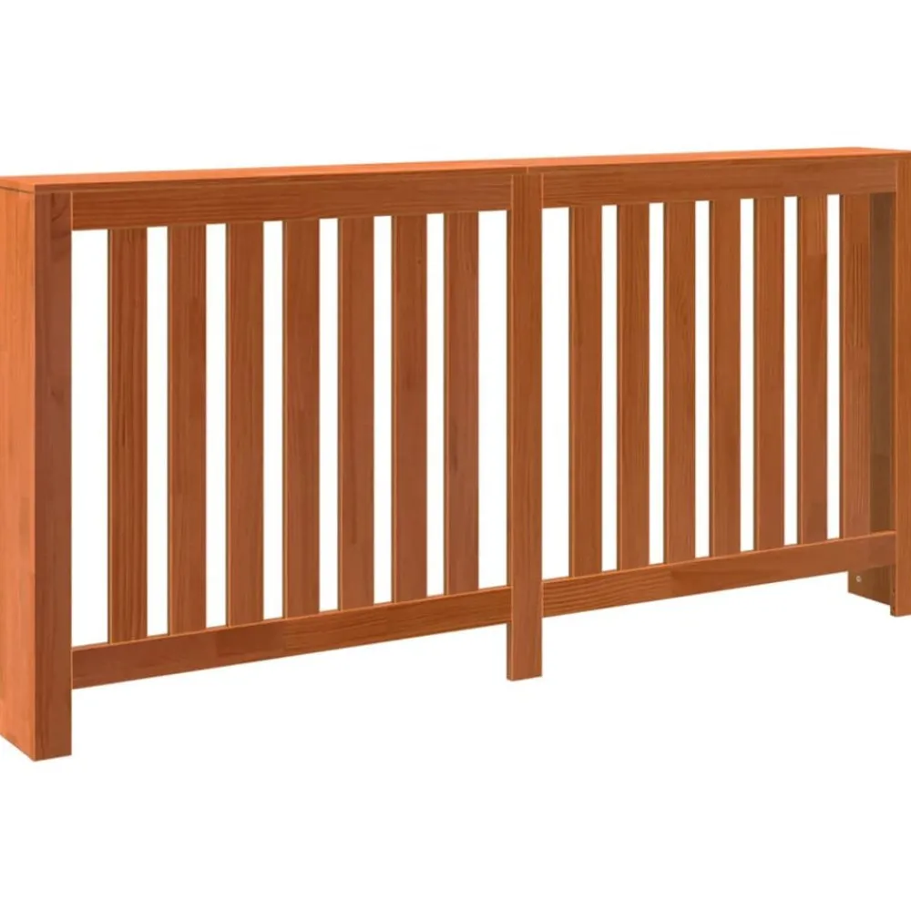 Huishoudaccessoires*vidaXL Radiatorombouw 169x19x84 cm massief grenenhout was Bruin