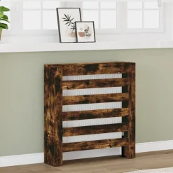 Huishoudaccessoires*vidaXL Radiatorombouw 78x20x82 cm bewerkt hout kleurig Gerookt eiken