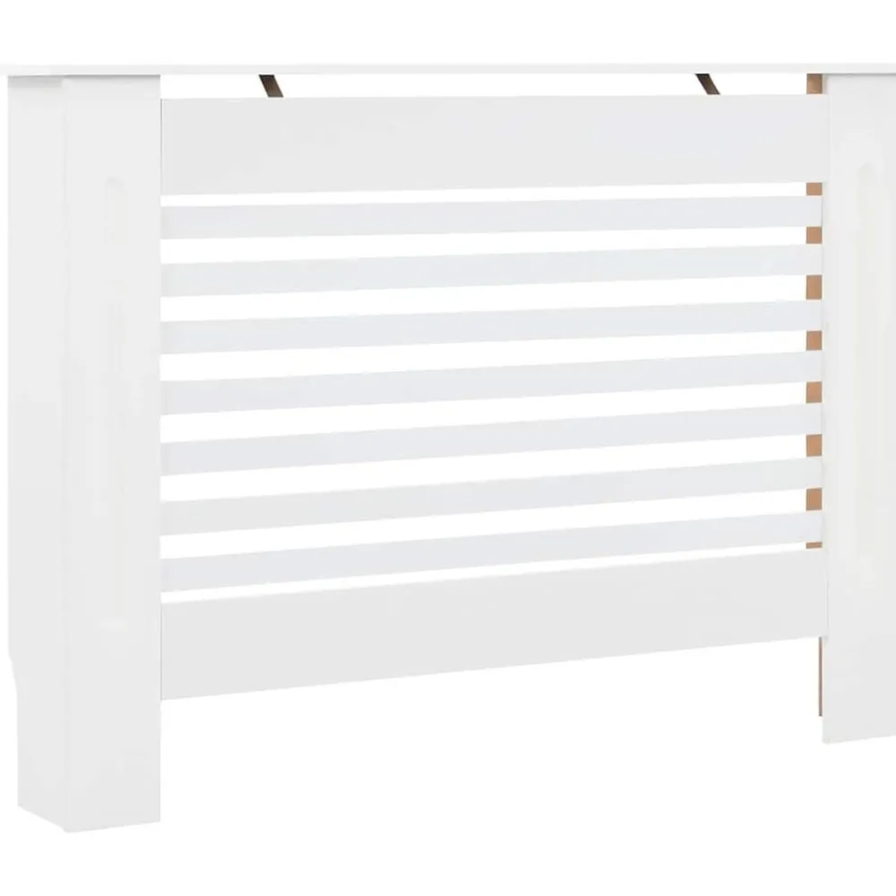 Huishoudaccessoires*vidaXL Radiatorombouw 112x19x81,5 cm MDF Wit