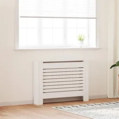Huishoudaccessoires*vidaXL Radiatorombouw 112x19x81,5 cm MDF Wit