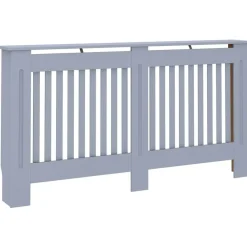 Huishoudaccessoires*vidaXL Radiatorombouw 152x19x81,5 cm MDF Antraciet