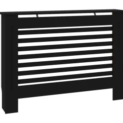 Huishoudaccessoires*vidaXL Radiatorombouw 112x19x81,5 cm MDF Zwart