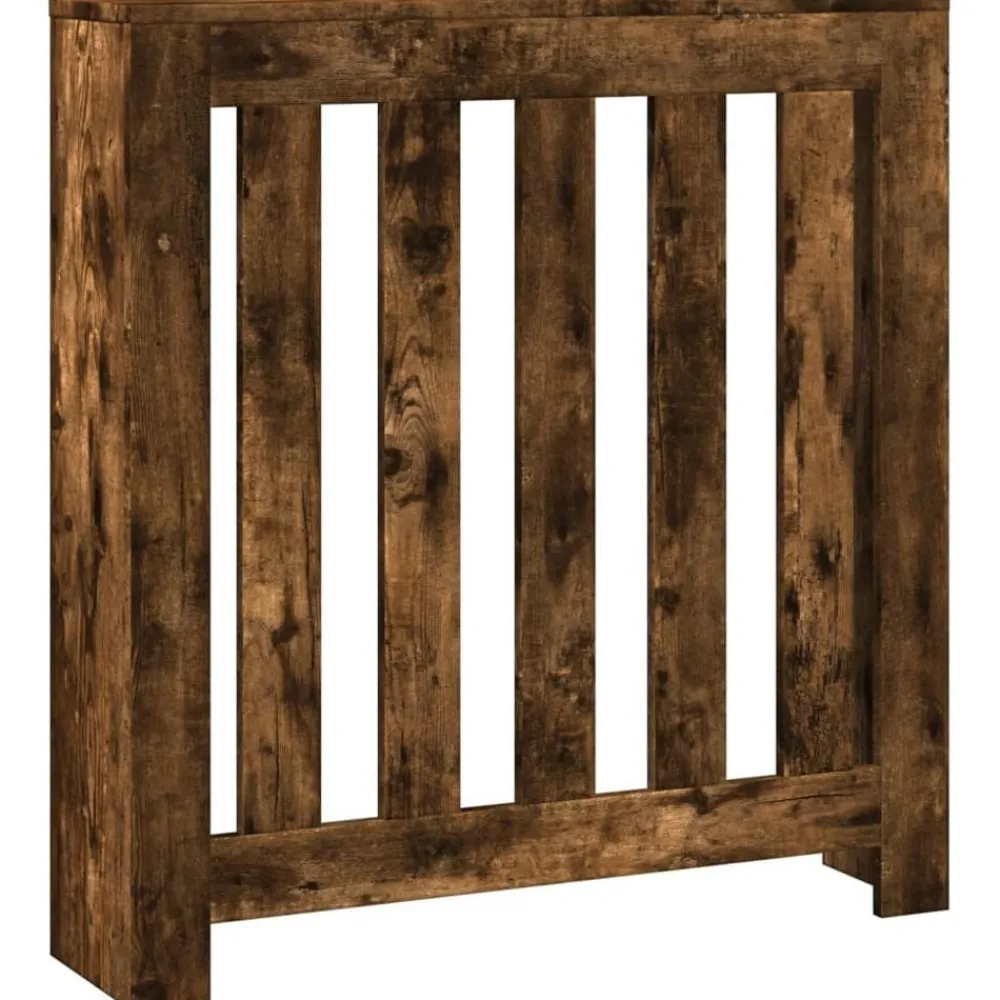 Huishoudaccessoires*vidaXL Radiatorombouw 78x20x82 cm bewerkt hout kleurig Gerookt eiken