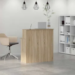 Receptiebalie 100x50x103,5 cm Bewerkt Hout><noscript><img width=