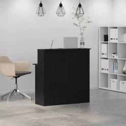 Receptiebalie 100x50x103,5 cm bewerkt hout><noscript><img width=