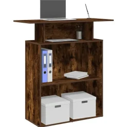 Receptiebalie 100x40x104 cm bewerkt hout kleurig>vidaXL Outlet