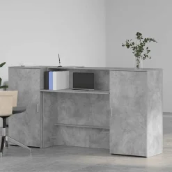Receptiebalie 200x50x103,5 cm bewerkt hout><noscript><img width=