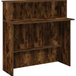 Receptiebalie 100x50x103,5 cm bewerkt hout kleurig>vidaXL Outlet