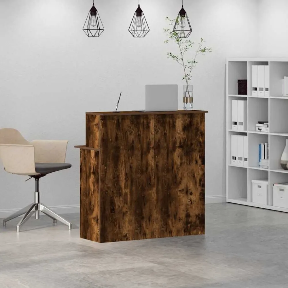Receptiebalie 100x50x103,5 cm bewerkt hout kleurig>vidaXL Outlet
