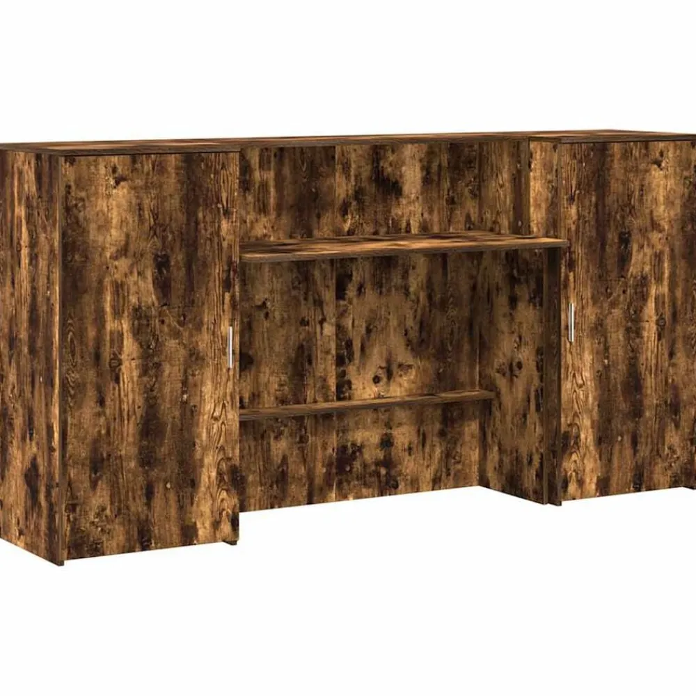 Receptiebalie 200x50x103,5 cm bewerkt hout kleurig>vidaXL Sale