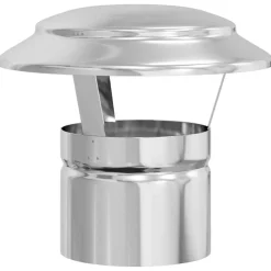 Houtkachel- & Haardaccessoires*vidaXL Regenbescherming voor Schoorsteen Zilver 20 x 20 x 18 cm